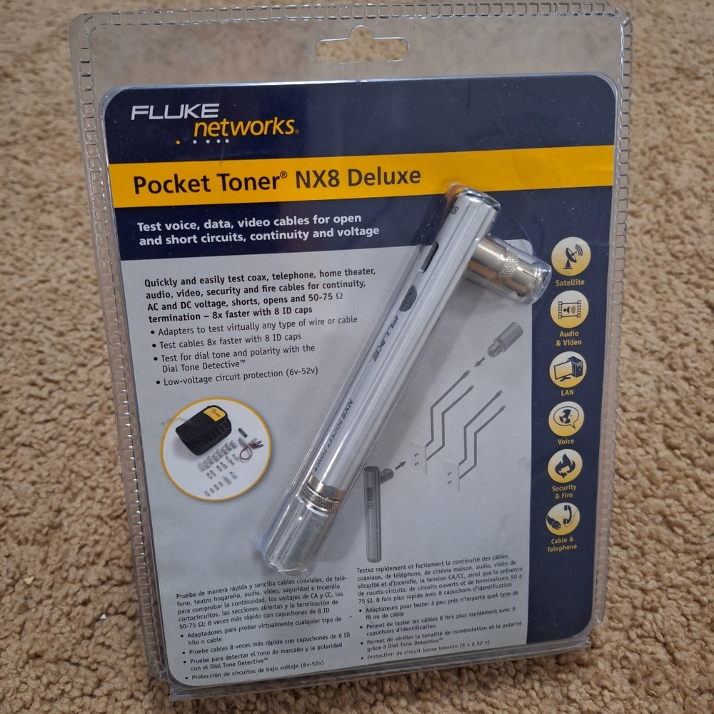 NWT Pocket Toner NX8 Delux Fluke Networks